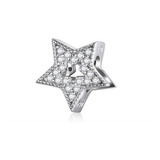 Charm Estrella Blanca - Plata De Ley S925