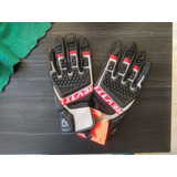 Guantes De Piel Y Tela Talla M