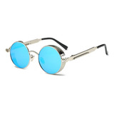 Hypson Lentes De Sol Steampunk. Gafas De Sol Polarizadas Color Azul