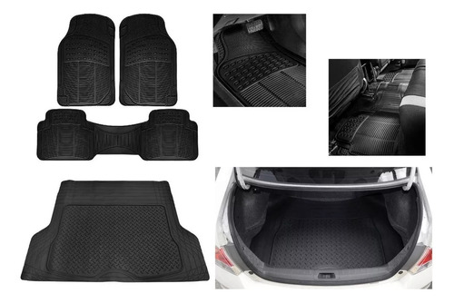 Kit Tapetes 3 Piezas Y Cajuela Chevrolet Matiz 2015