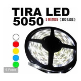 Tira De Leds 5 Mts 5050 Exterior/interior 300 Leds Siliconad