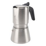 Olla Para Moka De Acero Inoxidable 304, 4-6 Tazas, Inducción