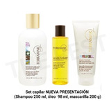 Set Capilar Terramar 3 Productos Shampoo Mascarilla Y Oleo