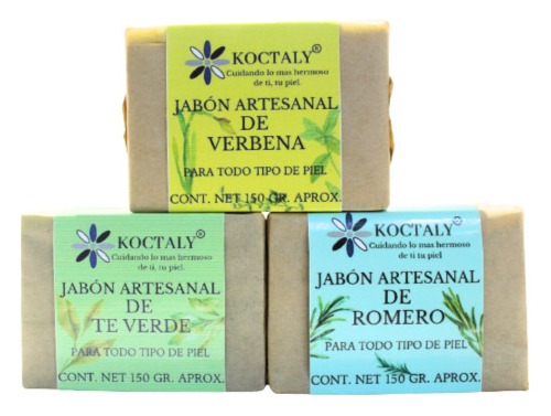 Pack De 3 Jabones Artesanales Koctaly 150 Gr. Varios Aromas