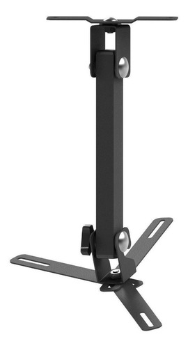 Suporte Projetor Teto Parede Braço Extensor 20 Cm - Preto