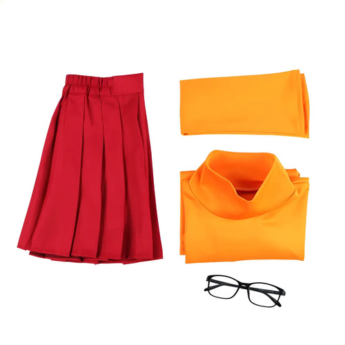 Disfraz De Scooby Doo Dog Velma Para Halloween, Cosplay De V | Envío gratis
