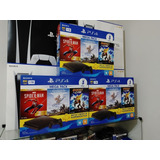 Playstation 4 Ps4 Slim 1tb Lacrado + 3 Jogos + Psn Mega Pack