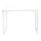 Mesa Escritorio Plegable Melamina Hierro Industrial 100 Cm