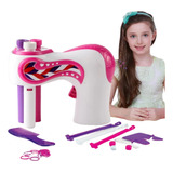 Kit Brinquedo  Maquina Automática De Trançar Cabelo Criança 