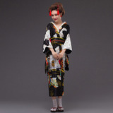 Vestido N R7pk Tradicional Japonés Con Estampado