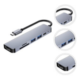 Adaptador Hub Usb Tipo C Multiporta Hdmi Usb Micro Sd / Tf