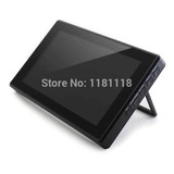 Waveshare Tela Touch Lcd 7 Polegadas + Suporte Case Preto 1024x600 Capacitivo P/ Raspberry Pi