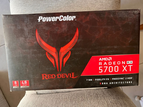 Placa De Video Amd Powercolor Radeon Rx 5700 8gb  + Fuente 