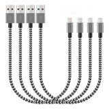 Paquete De 4 Cables De Carga Cortos Para iPhone, Cable De Ca