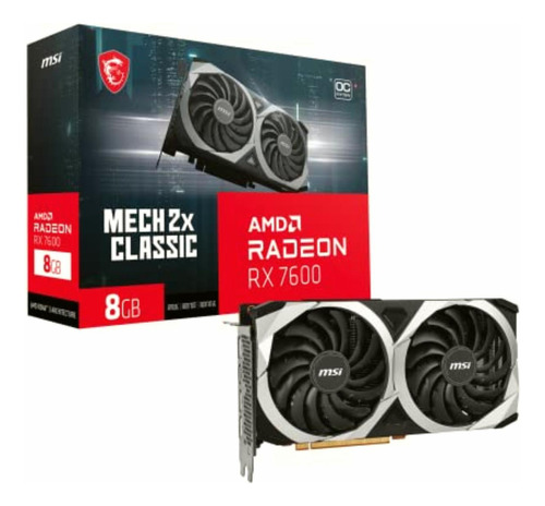 Msi Gaming Radeon Rx 7600 128 Bits 8gb Gddr6 Dp/hdmi Dual