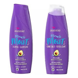 Kit Aussie Miracle Moist Shampoo 360ml E Condicionador 360ml