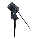 Estaca Led 10w Negro 64mm 3000k ( Luz Calida)