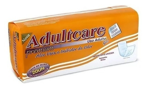 Absorvente Geriátrico Adultcare Premium Unissex 20 Unidades