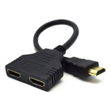 Cable Splitter Hdmi Pasivo 1 Entrada Macho 2 Salidas Hembra.