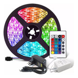 Fita Led 5050 Rgb Colorida 5mt 16 Cores + Fonte + controle