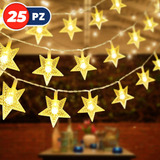25pz Mini Serie Cortina Luces Led Decorativa Estrellas 2m
