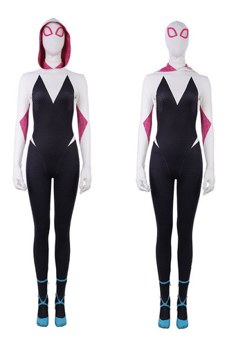 Spiderman Gwen Stacy Ropa Ajustada Mono Traje Adulto