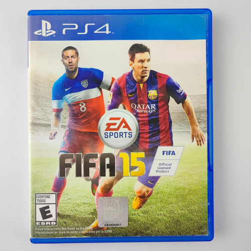 Jogo Fifa 15 + Encarte Original Dvd Mídia Física Ps4 Game