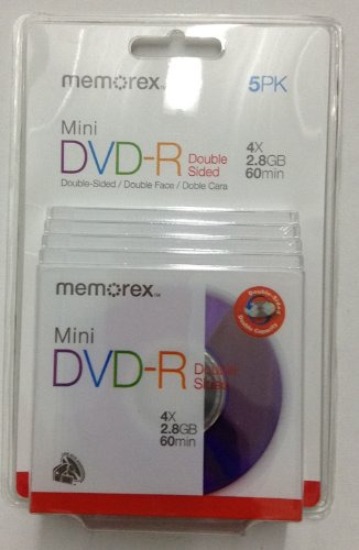 Memorex 4x Mini Dvd-r Blast Pack De Doble Cara Dvd-r (descon