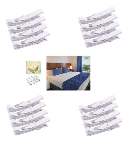 Tensores De Sabanas Tensores Para Cama Elástico Kit 4 Camas