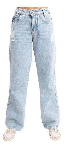 Calça Jeans Feminina Menina Infantil Rasgada Juvenil 8 Ao 16