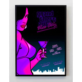Cuadro 33x48cm Poster De Gta Vice City Mujer Sexy Juego Arte