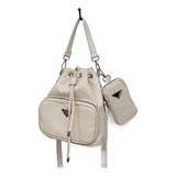 Bolso Pradai Bag Blanco For Mujer, Bolso Personalizado