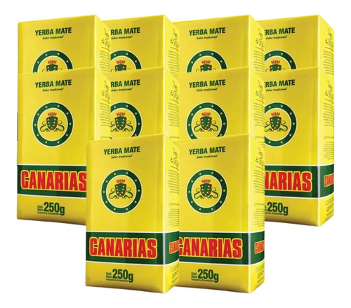 Yerba Mate Canarias 250gr 100% Natural Hierbas Original X10u