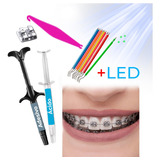 Kit Para Fixar Aparelho Dental Borrachinhas E Emissor Em Led