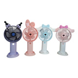 Ventilador De Mano Portátil Usb Kitty Kuromi Melody Cinnamon