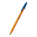 Boligrafo Bic F-290 Azul Punto Fino C/12 Piezas - F-290a /vc Color Del Exterior Amarillo