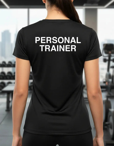 Camiseta Personal Trainer Dry Fit Academia Feminina Fitness | MercadoLivre