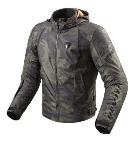 Campera Moto Revit Flare Cordura Urbana Verde Bamp Group