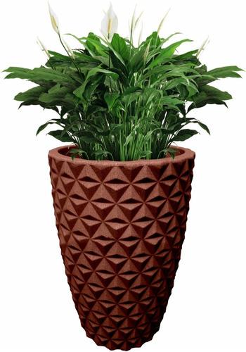 Vaso Coluna Diamante 3d Plantas Casa Jardim Varanda N4 Luxo