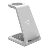 Dock Carregador Celular Fone Watch Branco Magnetico iPhone