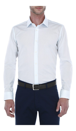 Camisa Business Casual Scappino Microestampado Regularfit733