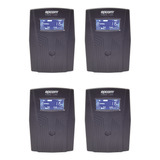 Kit 4 Pz No Break 600va/360w Ups 4 Tomas Lcd 120 Vca N/5-15r