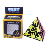Gear Cube Pyraminx Pirámide Cubo Engranajes Qiyi Color De La Estructura Negro