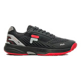 Fila Zapatillas - Acer Negro Cinza Rojo