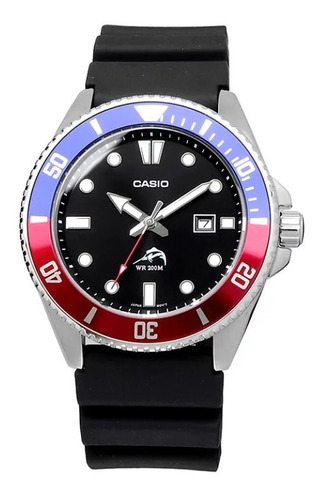 Reloj Hombre Casio Batman Duro Mdv-106b Buceo Fechador