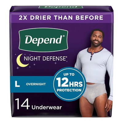 Depend Night Ropa Interior De Incontinencia Hombre, Talla L | Envío gratis