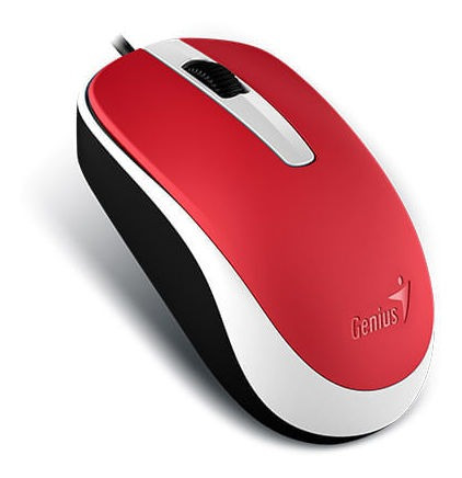 Mouse Genius Dx-120 Usb  Alambrico Rojo