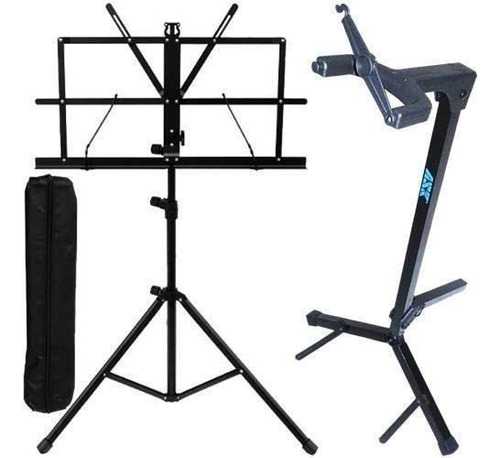 Kit Estante Partitura + Suporte G3s Ask Violão, Guitarra