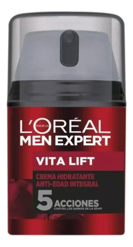 Crema Anti Arrugas Facial Men Expert Vitalift 5 Loréal Tipo De Piel Todo Tipo De Piel