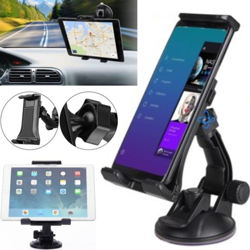 Suporte Tablet iPad Carro Veicular Ventosa Gps 7 A 11 Pol